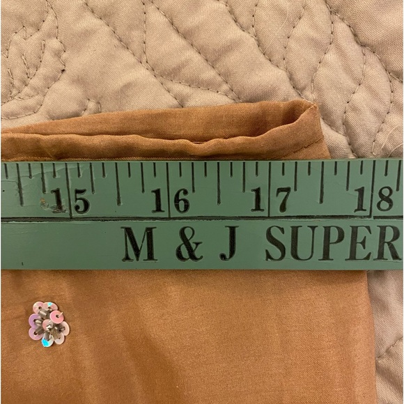 Vintage Casbah Cate Gold Sequined Silk Skirt - Picture 11 of 13